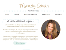 Tablet Screenshot of mandycavan.com